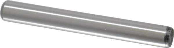 Value Collection - 5/16" Diam x 2-1/2" Pin Length Grade 8 Alloy Steel Standard Dowel Pin - C 50-58 Hardness, 20,000 Lb Breaking Strength, 1 Beveled & 1 Rounded End - Best Tool & Supply