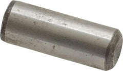 Value Collection - 3/8" Diam x 1" Pin Length Grade 8 Alloy Steel Standard Dowel Pin - C 50-58 Hardness, 28,700 Lb Breaking Strength, 1 Beveled & 1 Rounded End - Best Tool & Supply