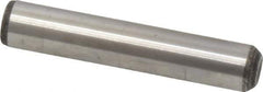 Value Collection - 3/8" Diam x 2" Pin Length Grade 8 Alloy Steel Standard Dowel Pin - C 50-58 Hardness, 28,700 Lb Breaking Strength, 1 Beveled & 1 Rounded End - Best Tool & Supply