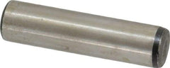 Value Collection - 7/16" Diam x 1-3/4" Pin Length Grade 8 Alloy Steel Standard Dowel Pin - C 50-58 Hardness, 39,100 Lb Breaking Strength, 1 Beveled & 1 Rounded End - Best Tool & Supply