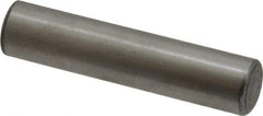 Value Collection - 7/16" Diam x 2" Pin Length Grade 8 Alloy Steel Standard Dowel Pin - C 50-58 Hardness, 39,100 Lb Breaking Strength, 1 Beveled & 1 Rounded End - Best Tool & Supply