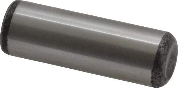 Value Collection - 1/2" Diam x 1-1/2" Pin Length Grade 8 Alloy Steel Standard Dowel Pin - C 50-58 Hardness, 51,000 Lb Breaking Strength, 1 Beveled & 1 Rounded End - Best Tool & Supply