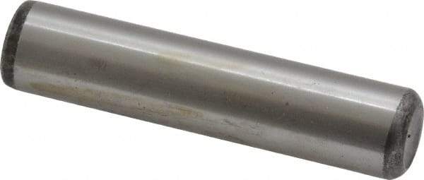 Value Collection - 1/2" Diam x 2-1/4" Pin Length Grade 8 Alloy Steel Standard Dowel Pin - C 50-58 Hardness, 51,000 Lb Breaking Strength, 1 Beveled & 1 Rounded End - Best Tool & Supply