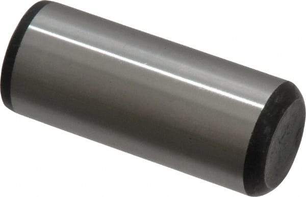 Value Collection - 5/8" Diam x 1-1/2" Pin Length Grade 8 Alloy Steel Standard Dowel Pin - C 50-58 Hardness, 79,800 Lb Breaking Strength, 1 Beveled & 1 Rounded End - Best Tool & Supply