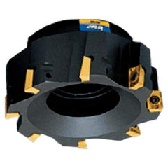 Iscar - 9 Inserts, 125mm Cut Diam, 40mm Arbor Diam, 14.3mm Max Depth of Cut, Indexable Square-Shoulder Face Mill - 0/90° Lead Angle, 63mm High, AD.. 150 Insert Compatibility, Series Heli2000 - Best Tool & Supply