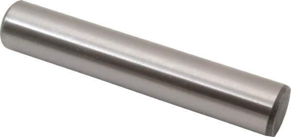 Value Collection - 5/8" Diam x 3-1/2" Pin Length Grade 8 Alloy Steel Standard Dowel Pin - C 50-58 Hardness, 79,800 Lb Breaking Strength, 1 Beveled & 1 Rounded End - Best Tool & Supply