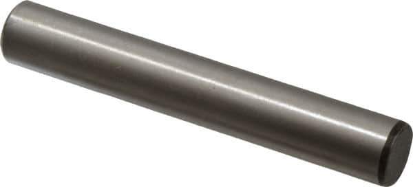 Value Collection - 5/8" Diam x 4" Pin Length Grade 8 Alloy Steel Standard Dowel Pin - C 50-58 Hardness, 79,800 Lb Breaking Strength, 1 Beveled & 1 Rounded End - Best Tool & Supply