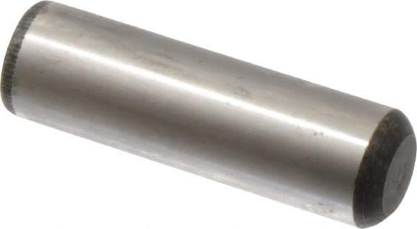 Value Collection - 3/4" Diam x 2-1/2" Pin Length Grade 8 Alloy Steel Standard Dowel Pin - C 50-58 Hardness, 114,000 Lb Breaking Strength, 1 Beveled & 1 Rounded End - Best Tool & Supply