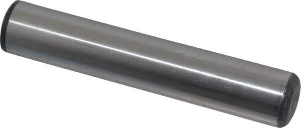 Value Collection - 3/4" Diam x 4" Pin Length Grade 8 Alloy Steel Standard Dowel Pin - C 50-58 Hardness, 114,000 Lb Breaking Strength, 1 Beveled & 1 Rounded End - Best Tool & Supply