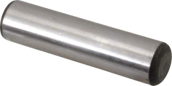 Value Collection - 7/8" Diam x 3-1/2" Pin Length Grade 8 Alloy Steel Standard Dowel Pin - C 50-58 Hardness, 156,000 Lb Breaking Strength, 1 Beveled & 1 Rounded End - Best Tool & Supply