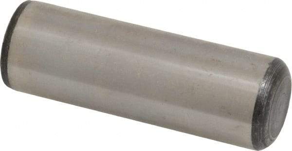 Value Collection - 1" Diam x 3" Pin Length Grade 8 Alloy Steel Standard Dowel Pin - C 50-58 Hardness, 204,000 Lb Breaking Strength, 1 Beveled & 1 Rounded End - Best Tool & Supply