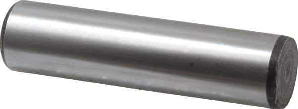 Value Collection - 1" Diam x 4" Pin Length Grade 8 Alloy Steel Standard Dowel Pin - C 50-58 Hardness, 204,000 Lb Breaking Strength, 1 Beveled & 1 Rounded End - Best Tool & Supply