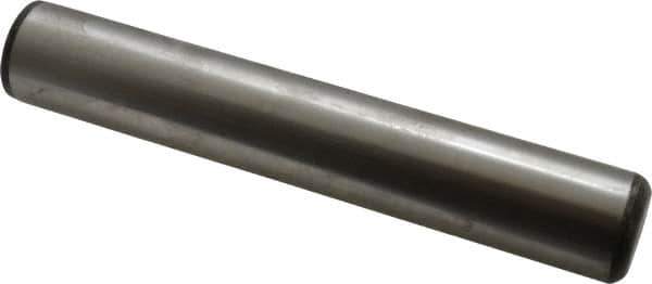 Value Collection - 1" Diam x 6" Pin Length Grade 8 Alloy Steel Standard Dowel Pin - C 50-58 Hardness, 204,000 Lb Breaking Strength, 1 Beveled & 1 Rounded End - Best Tool & Supply