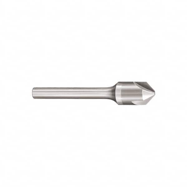 SGS - 1" Head Diam, 1/2" Shank Diam, 3 Flute 90° Solid Carbide Countersink - Best Tool & Supply