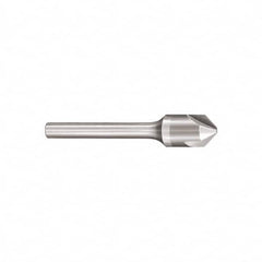 SGS - 1" Head Diam, 1/2" Shank Diam, 3 Flute 60° Solid Carbide Countersink - Best Tool & Supply