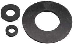 Made in USA - #12 Screw, Grade 60 Neoprene Standard Flat Washer - 0.195" ID x 9/16" OD, 0.108" Thick, Plain Finish - Best Tool & Supply