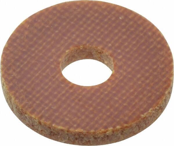 Made in USA - #6 Screw, Grade LE Phenolic Standard Flat Washer - 0.152" ID x 1/2" OD, 0.063" Thick, Plain Finish - Best Tool & Supply