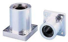 Thomson Industries - 0.503" ID, 1,940 Lb Static Load Capacity, Twin Flanged Mounted Linear Bearing - Best Tool & Supply