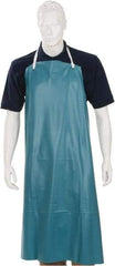 Ansell - 33 x 49" Bib Apron - PVC, Green - Best Tool & Supply