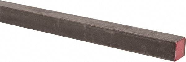 Made in USA - 36" Long x 7/16" High x 7/16" Wide, Key Stock - W-1 (Water Hardening) Tool Steel - Best Tool & Supply