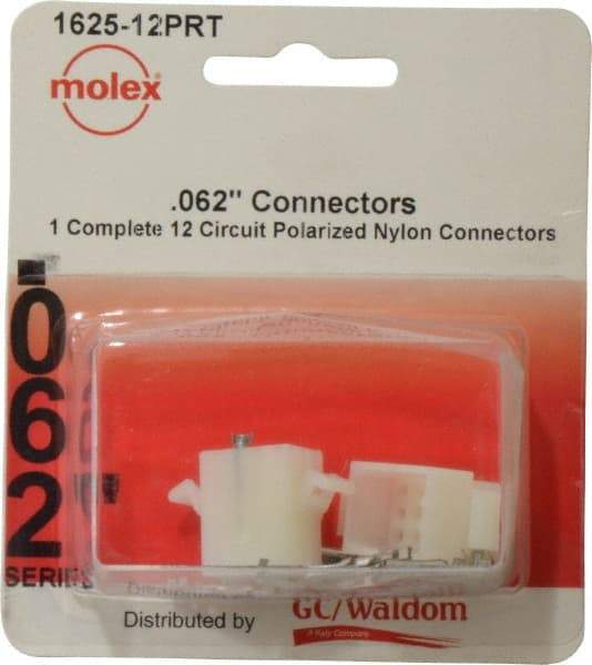 Molex - 12 Circuit, 12 AWG, 0.062 Inch Pin Diameter, Modular Receptacle Plug Connector Package - RoHS Compliant - Best Tool & Supply