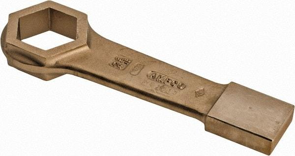 Ampco - 2-3/16" 6 Point Striking Box Wrench - Single End, 11-1/2" OAL, Aluminum Bronze - Best Tool & Supply