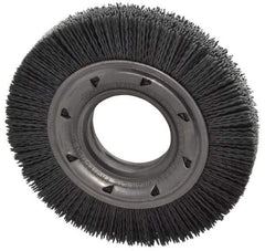 Osborn - 6" OD, 2" Arbor Hole, Crimped Nylon Wheel Brush - 7/8" Face Width, 1-1/16" Trim Length, 6,000 RPM - Best Tool & Supply