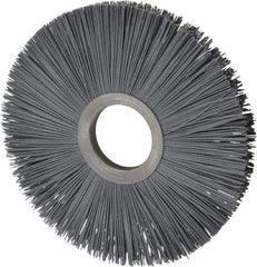 Osborn - 8" OD, 2" Arbor Hole, Crimped Nylon Wheel Brush - 1/2" Face Width, 2-5/8" Trim Length, 5,500 RPM - Best Tool & Supply