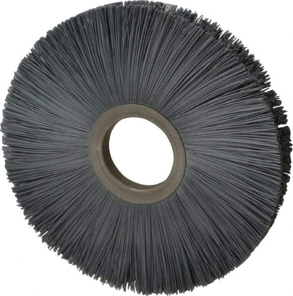 Osborn - 8" OD, 2" Arbor Hole, Crimped Nylon Wheel Brush - 1/2" Face Width, 2-5/8" Trim Length, 5,500 RPM - Best Tool & Supply