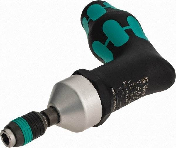 Wera - 1 Piece, 25 to 55 In/Lb, Preset Torque Limiting Screwdriver - 1/4" Drive - Best Tool & Supply