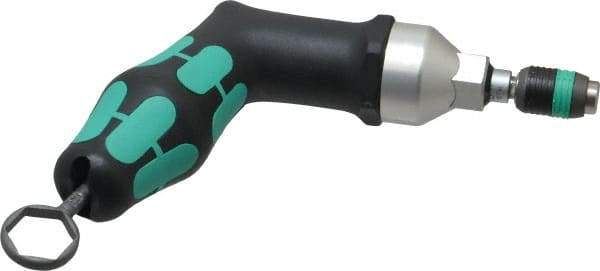 Wera - 25 to 55 In/Lb, Adjustable Torque Limiting Screwdriver - 6" OAL, 1/4" Drive, 2.5 In/Lb Graduation - Best Tool & Supply