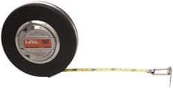 Lufkin - 164' x 10mm Yellow Blade Tape Measure - 1/8" & 1 cm Graduation, B8 Graduation Style, Black Case - Best Tool & Supply