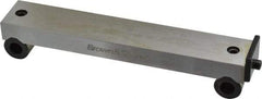 TESA Brown & Sharpe - 5-3/4 Inch Long x 1 Inch Wide x 0.0003 Inch Center to Center Accuracy, 0.0002 Inch Parallelism, 5 Inch Between Rolls, Sine Bar - Includes Back Plate - Best Tool & Supply