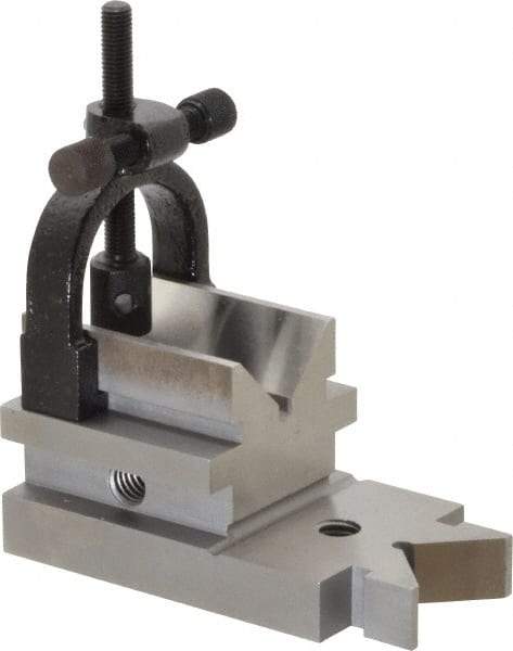 TESA Brown & Sharpe - 1-5/16" Max Capacity, 90° Angle, Steel V-Block - 3-19/32" Long x 1-7/8" Wide x 1-7/8" High, Sold as Individual - Best Tool & Supply