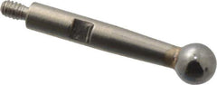 TESA Brown & Sharpe - 3mm Ball Diam, Carbide, Ball Test Indicator Contact Point - 1/2" Contact Point Length, Use with Brown & Sharpe BesTest 599 Series - Best Tool & Supply