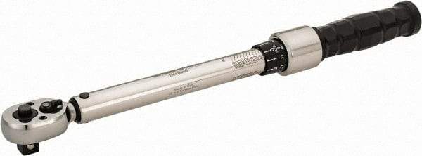 CDI - 3/8" Drive Micrometer Type Ratchet Head Torque Wrench - 30 In/Lb to 250 In/Lb Torque, 11" OAL - Best Tool & Supply