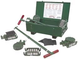 15 Ton 15 Piece ERS Deluxe Kit 8-5/8 Inches Long x 4-7/16 Inches Wide x 2-3/4 Inches High, Kit Contains 4 3-3/4 ERS Steel Rollers, 4 T-3-3/4 LD ERS Swivel Top, 4 Preload Pads, 2 KDH 36 E Steering Handle, 1 Steel Storage Box