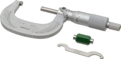 Mitutoyo - 1 to 2" Range, 0.0001" Graduation, Mechanical Outside Micrometer - Ratchet Stop Thimble, Accurate to 0.0001" - Best Tool & Supply