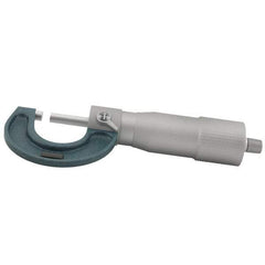 Mitutoyo - 0 to 25mm Range, 0.01mm Graduation, Mechanical Outside Micrometer - Ratchet Stop Thimble, Accurate to 0.0001" - Best Tool & Supply