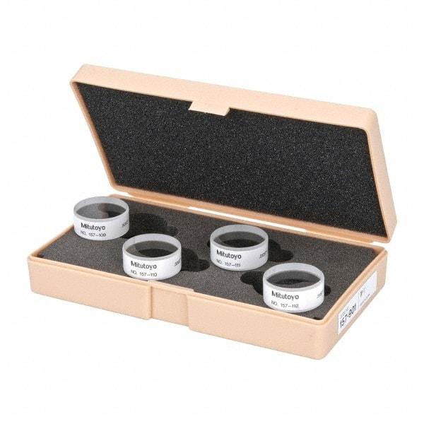 Mitutoyo - Micrometer Optical Parallels - 0 to 1mm, Use with Micrometers - Best Tool & Supply