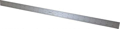 Mitutoyo - 24" Long, 1/100, 1/64, 1/50, 1/32" Graduation, Rigid Stainless Steel Rule - 16R Graduation Style, 1-3/16" Wide, Silver, Satin Chrome Finish - Best Tool & Supply