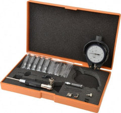 Mitutoyo - 6 Anvil, 0.3 to 0.4" Dial Bore Gage - 0.0001" Graduation, 1-1/4" Gage Depth, Accurate to 0.00016" - Best Tool & Supply