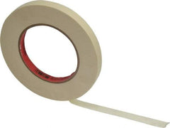 3M - 1/2" Wide x 60 Yd Long Tan Paper Masking Tape - Series 213, 6 mil Thick, 27 In/Lb Tensile Strength - Best Tool & Supply