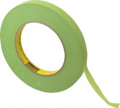 3M - 1/2" Wide x 60 Yd Long Green Paper Masking Tape - Series 401+/233+, 6.7 mil Thick, 25 In/Lb Tensile Strength - Best Tool & Supply