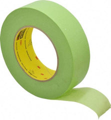 3M - 1-1/2" Wide x 60 Yd Long Green Paper Masking Tape - Series 401+/233+, 6.7 mil Thick, 25 In/Lb Tensile Strength - Best Tool & Supply