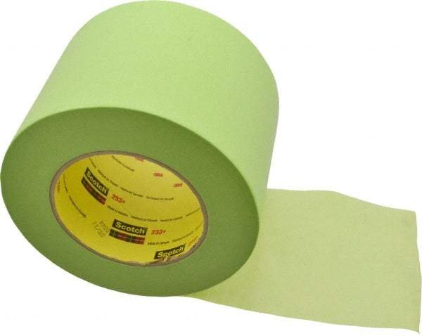 3M - 4" Wide x 60 Yd Long Green Paper Masking Tape - Series 401+/233+, 6.7 mil Thick, 25 In/Lb Tensile Strength - Best Tool & Supply