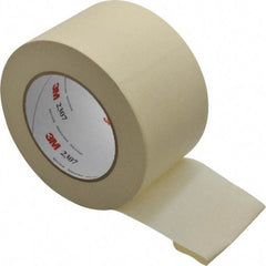 3M - 3" Wide x 60 Yd Long Tan Paper Masking Tape - Series 2307, 5.2 mil Thick, 23 In/Lb Tensile Strength - Best Tool & Supply