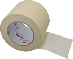 3M - 4" Wide x 60 Yd Long Tan Paper Masking Tape - Series 2307, 5.2 mil Thick, 23 In/Lb Tensile Strength - Best Tool & Supply