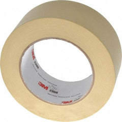 3M - 2" Wide x 60 Yd Long Tan Paper Masking Tape - Series 2308, 5.3 mil Thick, 22 In/Lb Tensile Strength - Best Tool & Supply