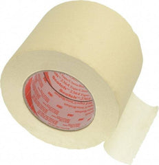 3M - 4" Wide x 60 Yd Long Tan Paper Masking Tape - Series 2364, 6.5 mil Thick, 24 In/Lb Tensile Strength - Best Tool & Supply